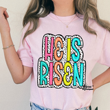 He is Risen Colorful Dots Completed Top