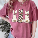 Rose Colored Bunny Trio Completed Top