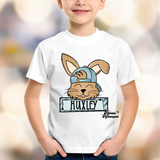 Cool Blue Bunny with Name Completed Top