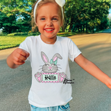 Pretty Pink Bunny with Name Completed Top