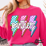 Colorful Panthers Checkered LB Completed Top