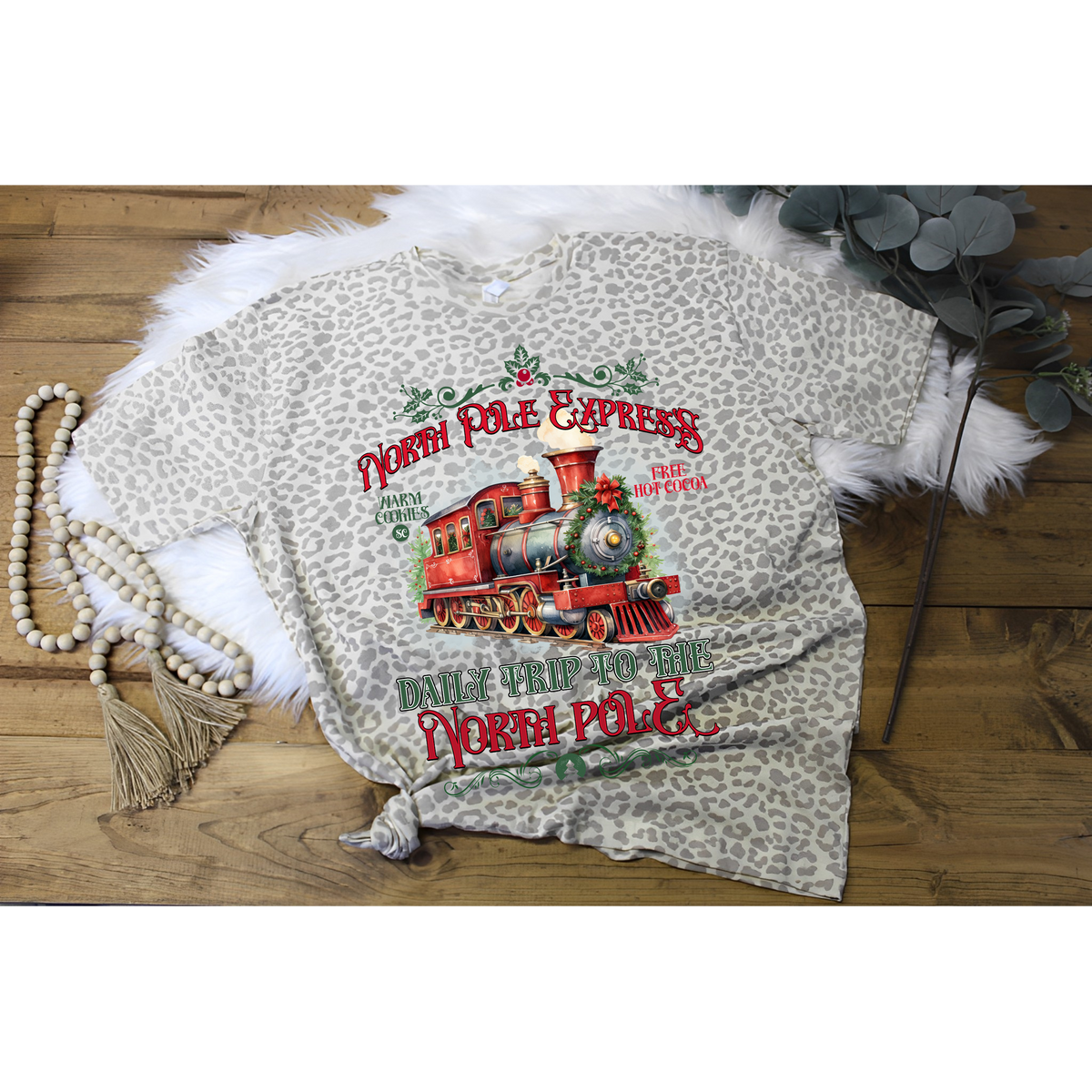 Polar Express Train DTF Print Harris Homespun Polar Express Train DTF Print Harris Homespun
