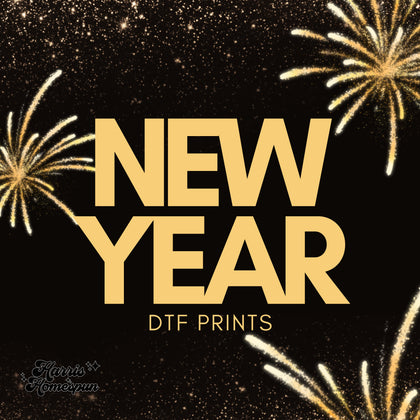 New Year DTF Prints