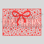 Floral Frame Panthers DTF Print