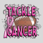 Tackle Cancer Leopard Background DTF Print