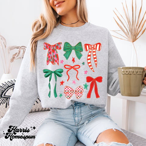 Christmas Bows Completed Top