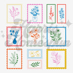 Flower Postcards DTF Print