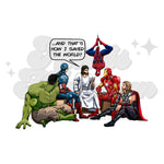 Jesus and Superhero’s Saving World DTF Print