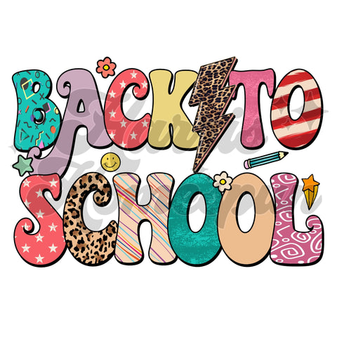 Back to School DTF Print