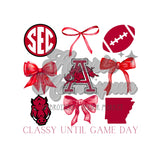 Arkansas Hogs Bows DTF Print