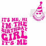 Birthday Girl Front and Back DTF Print