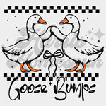 Black Goose Bumps DTF Print