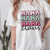 Mama Clause Pink and Green DTF Print