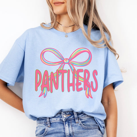 Pastel Panthers w/ Bow Completed Top