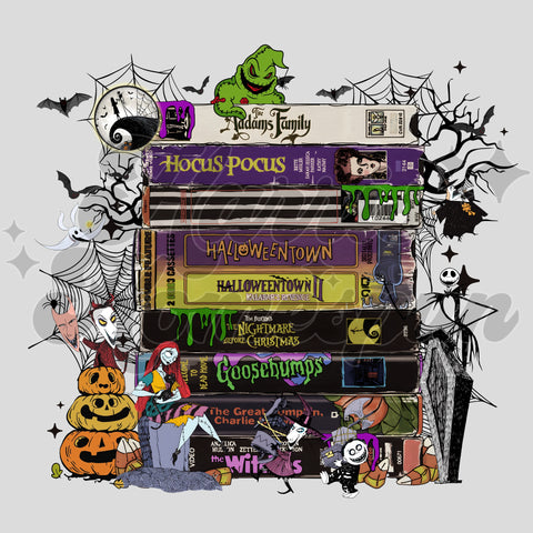 Halloween Classic Movies DTF Print