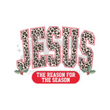 Leopard Jesus is the Reason for the Season DTF Print