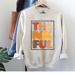 Fall Colors Thankful in Box Letters DTF Print