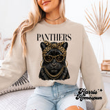 Boujee Panthers with Leopard Headband Completed Top