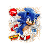 Sonic Jump DTF Print