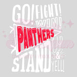 Go Fight Win Panthers DTF Print