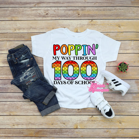 Poppin' My Way Through 100 Days Completed Tees