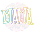 Mama Glitter Boarder DTF Print