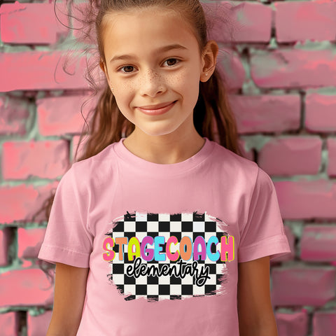 Colorful Stagecoach Elementary Spirit Shop Top