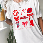 Ole Miss Bows DTF Print