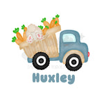 Dump Truck of Carrots DTF Print with name option