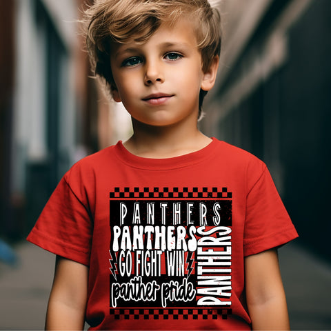 B&W Panthers Stagecoach Spirit Shop Top