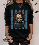 Spooky Character Blue Striped Completed Top