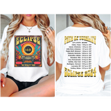 Colorful Solar Eclipse of 2024 Tour DTF Print