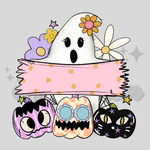 Pink Ghost DTF Print with name option