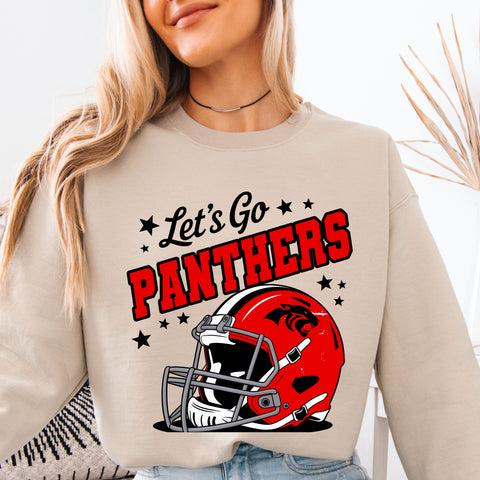 Let’s Go Panthers Helmet Completed Top