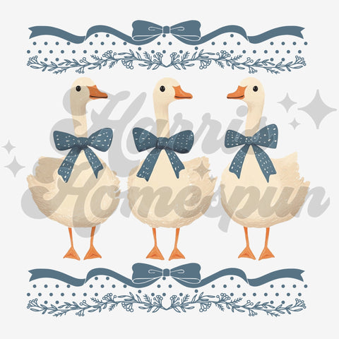 Nostalgic Geese DTF Print