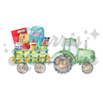 Pastel Green Tractor School DTF Print