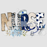 Navy Nurse DTF Print