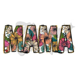 Bright Floral MAMA DTF Print