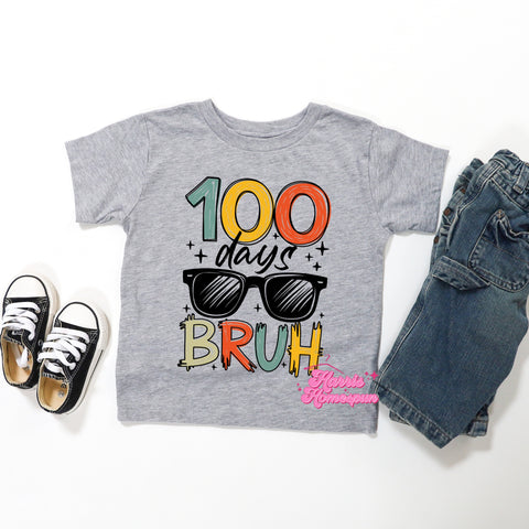 100 Days Cool Bruh Completed Tees