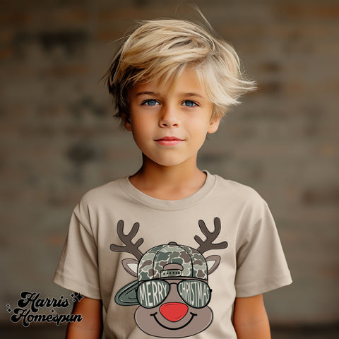 Merry Christmas Deer Camo Completed Top