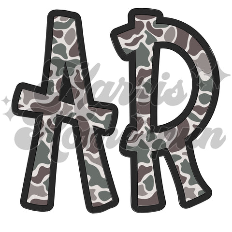 Camo AR DTF Print