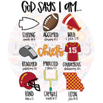 God Says... KC DTF Print