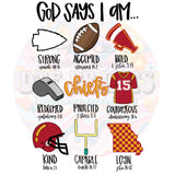 God Says... KC DTF Print