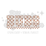 Checkered Bubs DTF Print