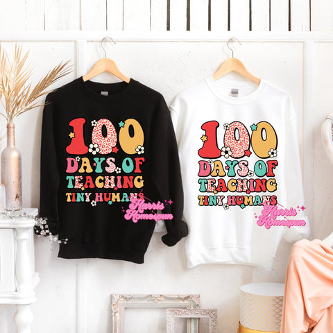 100 Days of Teaching Tiny Humans Completed Tees