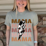 Neutral Colors and Cow Print Mama DTF Print