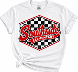 Checkered Elementary Southside Spirit Shop Top