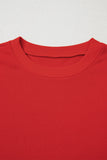 Red Varsity Striped Pullover