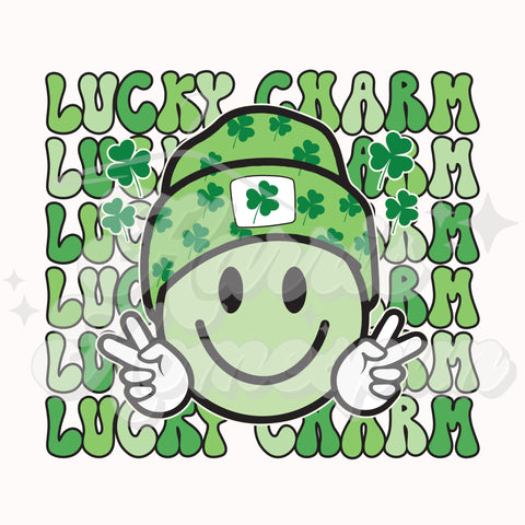 Lucky Charm with Beanie DTF Print