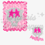 Panther with Pink Leopard DTF Print